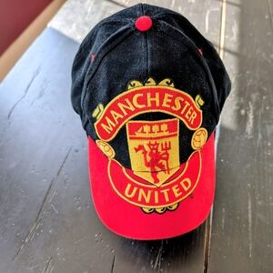 Manchester United Soccer Snapback Hat Official Merch Vintage Rare Cap Embroidery